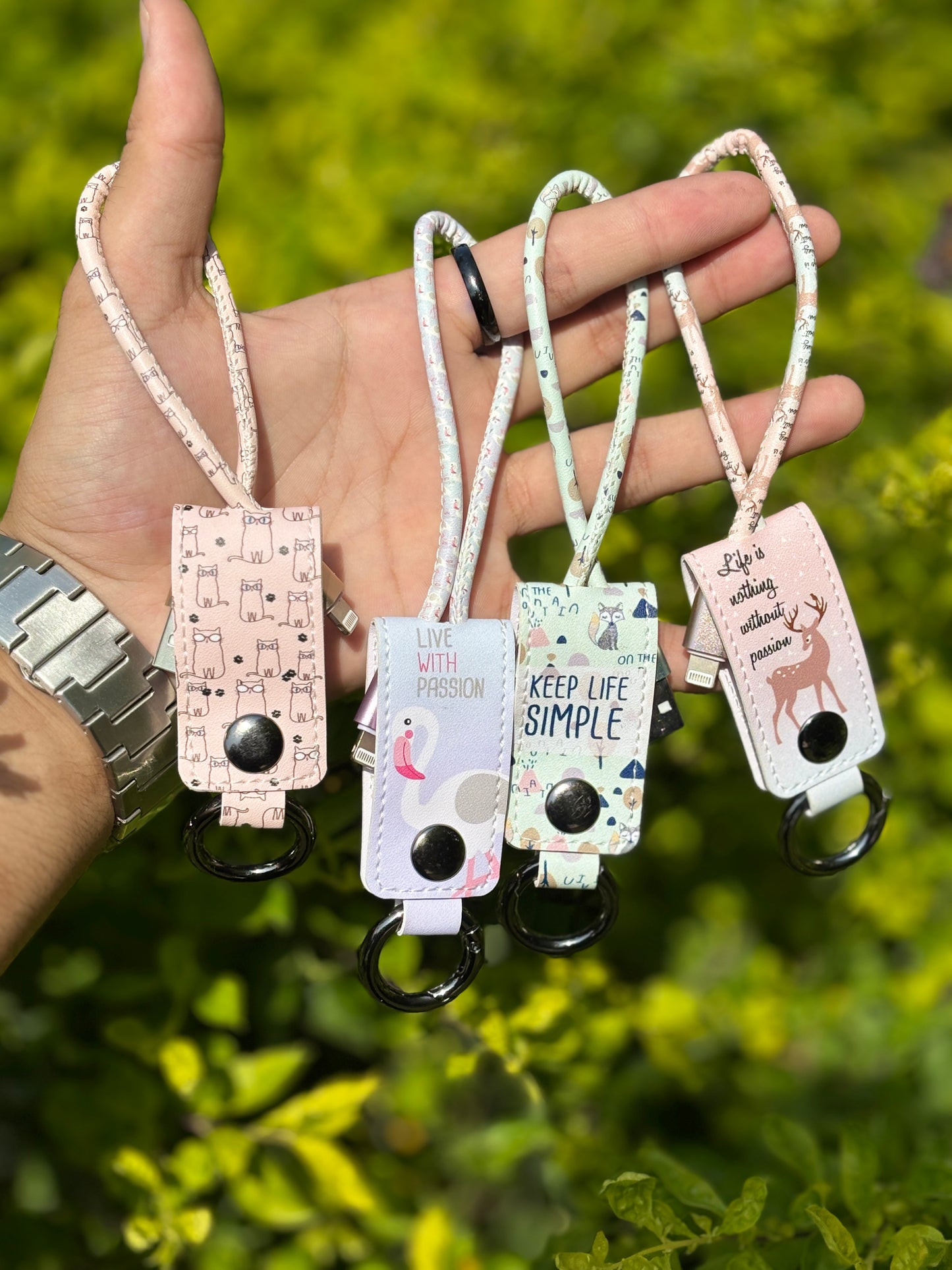 Keychain Power bank Cable