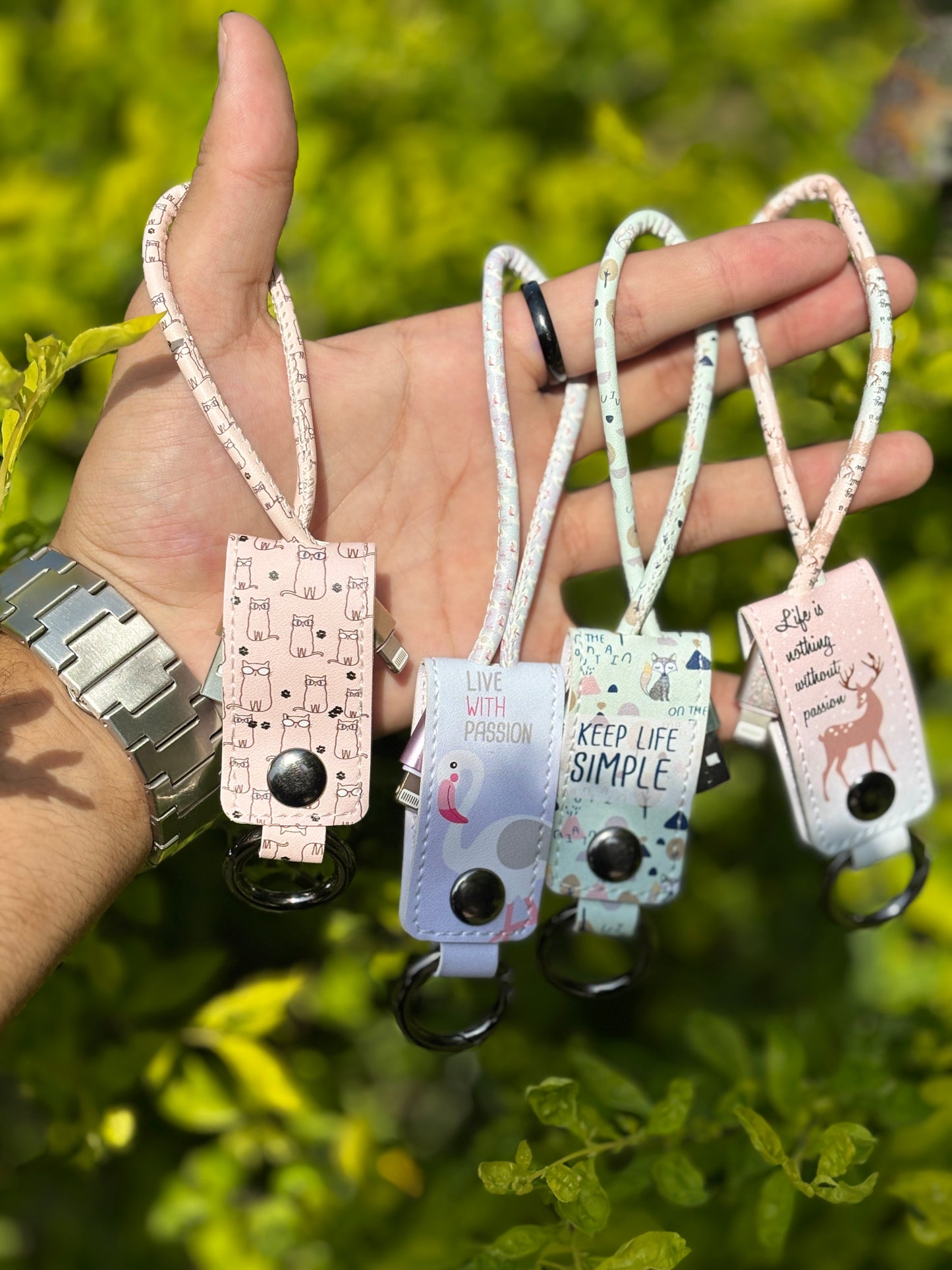 Keychain Power bank Cable